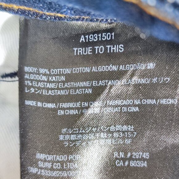 Volcom Vorta jeans men's size 30 Atlantic blue colour Slim Straight - Picture 8 of 13